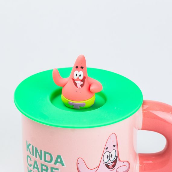 Чашка керамічна з кришкою "Патрік Стар" 400 мл Patrick Star | Зображення 2