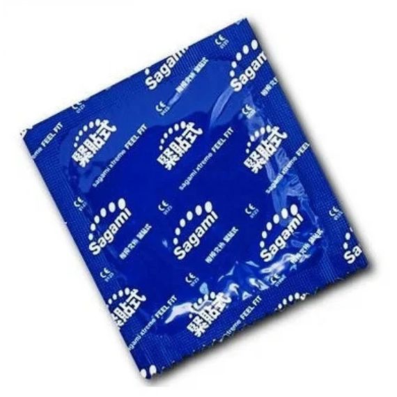 Супертонкие латексные презервативы Sagami Xtreme Feel Fit (цена за упаковку 3 шт.) Sex Aura | Зображення 2
