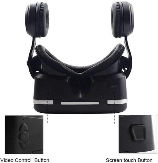 VR окуляри з широким кутом огляду 110° SHINECON G04 (47590-G04_235) | Зображення 8