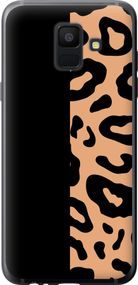Чехол на Samsung Galaxy A6 2018 Пятна леопарда "4269u-1480-17620"