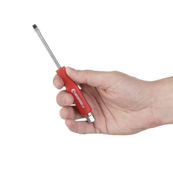 Викрутка ударна SL5*75 мм, Cr-V INTERTOOL HT-0481 | Зображення 2