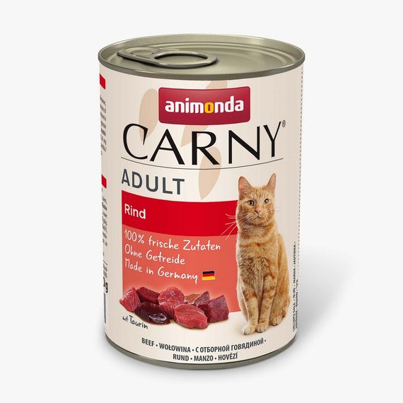 Корм Animonda Carny Adult Beef вологий з яловичиною для дорослих котів 400 гр
