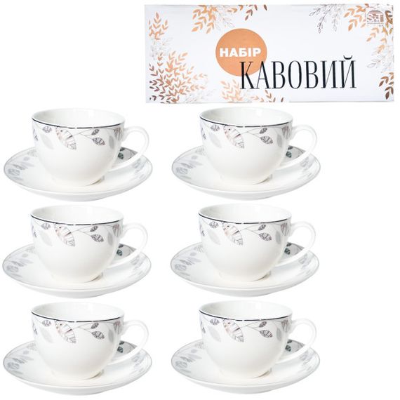 Сервиз кофейный «Патио» на 12 предметов (110 мл)
