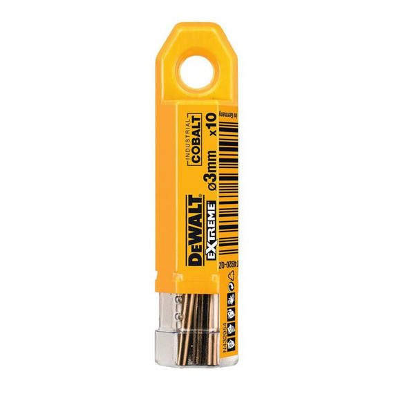 Свердло по металу 3мм EXTREME Industrial Cobalt 10шт DeWALT DT4920