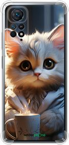 Чохол на Xiaomi Redmi Note 11 Білий кіт "5646sp-2516-2448"