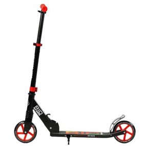 Самокат двоколісний з алюмінієвим гальмом R-88505 Best Scooter Чорний з червоним