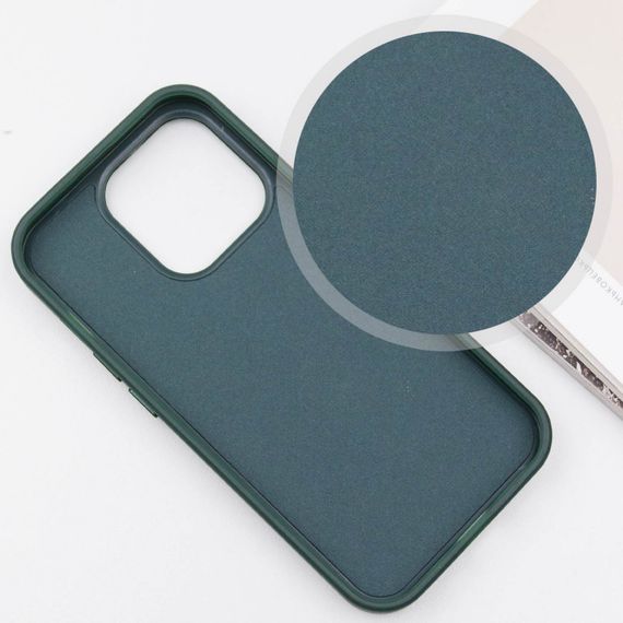 Шкіряний чохол SnapCase with MagSafe для Apple iPhone 12 Pro Max (6.7") Green | Зображення 3