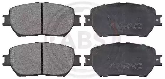 Колодки передні гальмівні Toyota Camry 96-06 (akebono) (ABS 37356), ABS (37356) | Зображення 1