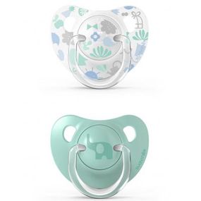 Пустышка Suavinex Memories Истории малышей 6-18 мес. 2 шт. зеленая (307154)