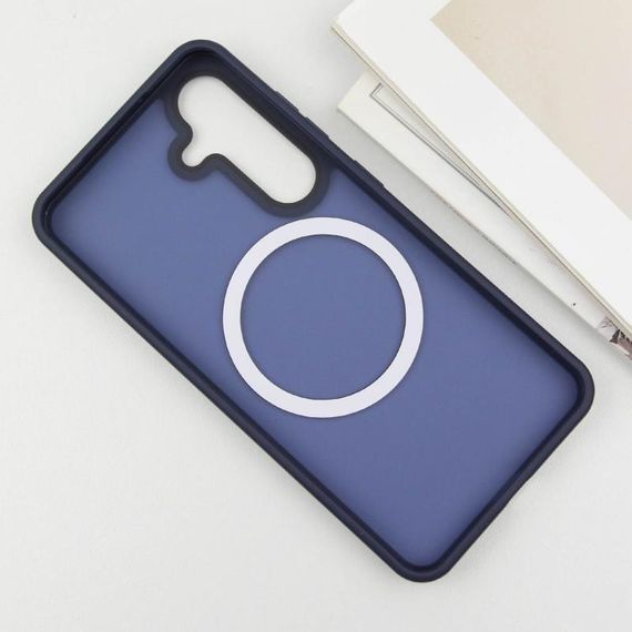 Чехол Ummi Colorful with MagSafe для Samsung Galaxy S25+ Синий / Navy Blue | Зображення 3
