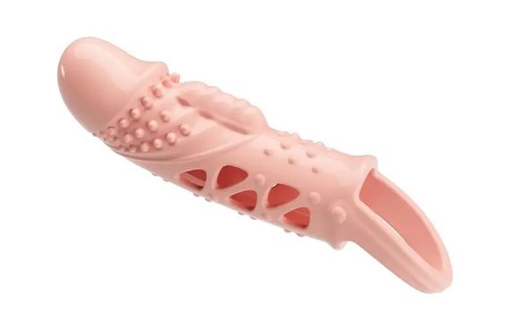 Подовжувальна насадка з вібростимуляцією (на 2,5 см) PRETTY LOVE — PENIS SLEEVE Cecelia Sex Aura | Зображення 2