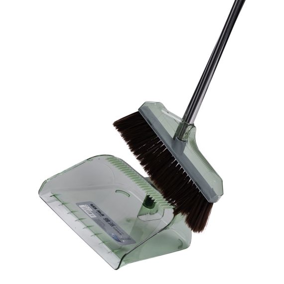 Набір віник і совок на довгій ручці для підлоги 26×24×105 (см)  Зелений HP-35015-8GR | Зображення 3
