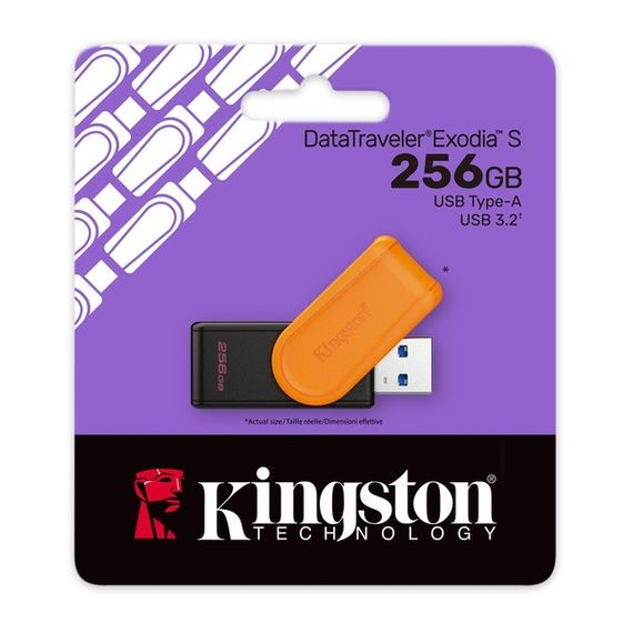 Flash Drive Kingston DTXS 256GB USB 3.2 Gen 1 DataTraveler Exodia S | Зображення 2