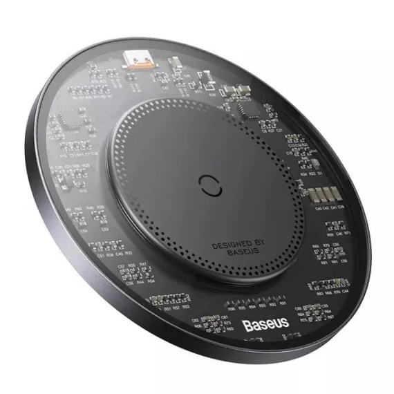 Бездротовий зарядний пристрій Baseus Simple 2 Wireless Charger з технологією Qi 15W Чорний