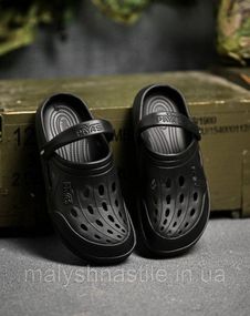 Кроксы черные ДЛ6587
