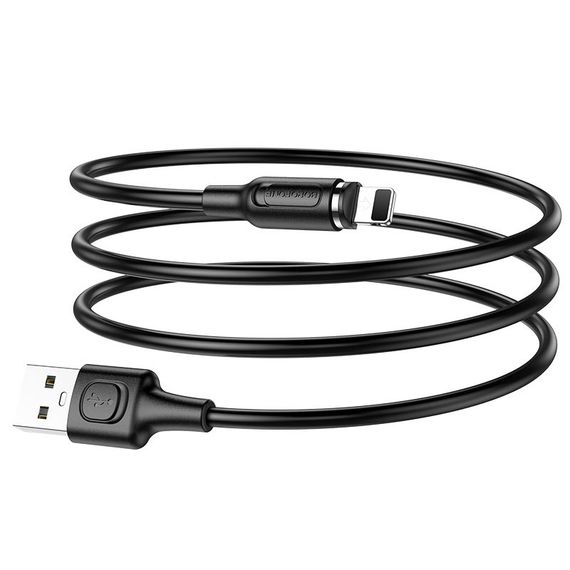 Дата кабель Borofone BX41 Amiable USB to Lightning (1m) Чорний | Зображення 4