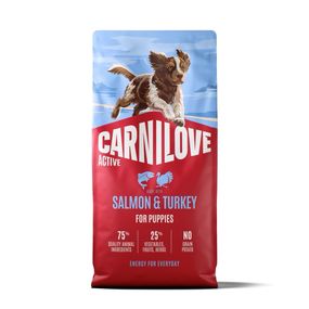 Сухий корм для щенят з лососем та індичкою Carnilove Active Salmon & Turkey Puppy, 12 кг