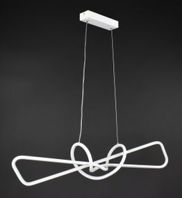 Люстра світлодіодна підвісна LED світильник для квартири на стелю лед 27484 Білий 25-150х15х85 см.