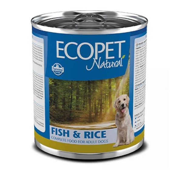 Farmina Ecopet Natural Dog Fish&Rice Консерва з рибою та рисом для дорослих собак усіх порід 300 г