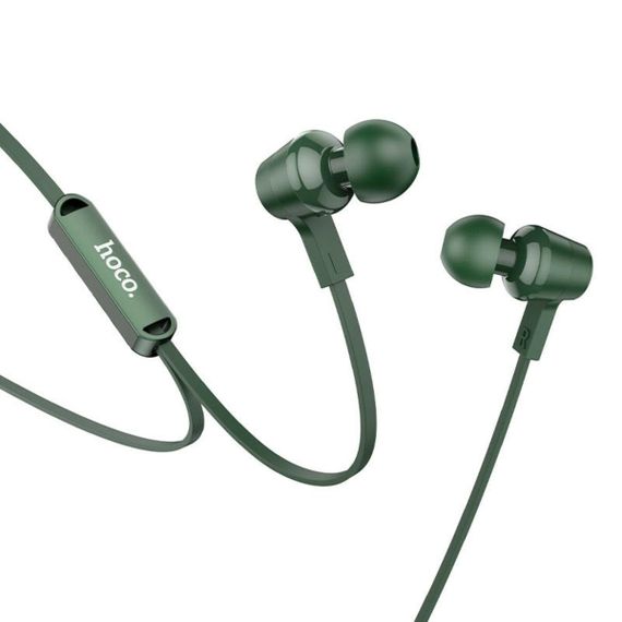 Навушники HOCO M86 Oceanic universal earphones with mic Army Green | Зображення 1