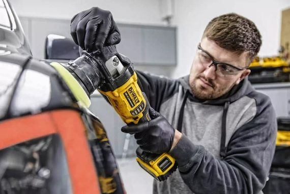 Полірувальна машина акумуляторна DeWalt без АКБ та ЗП DCM848N | Зображення 1