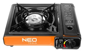 Плитка газова Neo Tools портативна, 2.1кВт, п’єзорозпал, 150г/год, кейс (20-050)