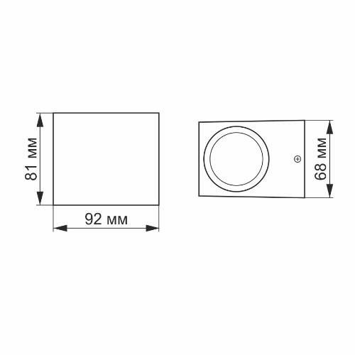 LED Світильник архітектурний VL-AR011 GU10 220V IP54 Videx | Зображення 1