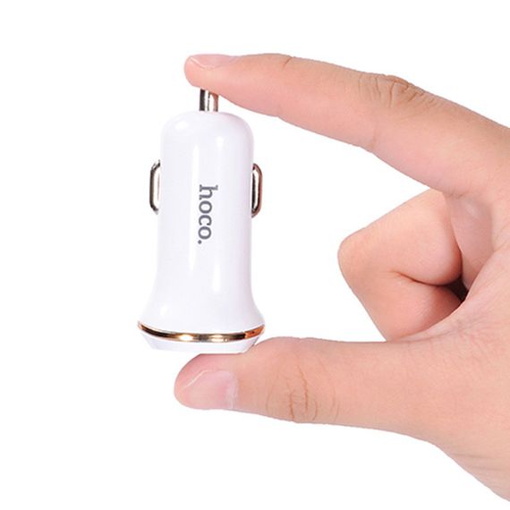 АЗП Hoco Z1 2.1A (2USB-A) Білий | Зображення 2