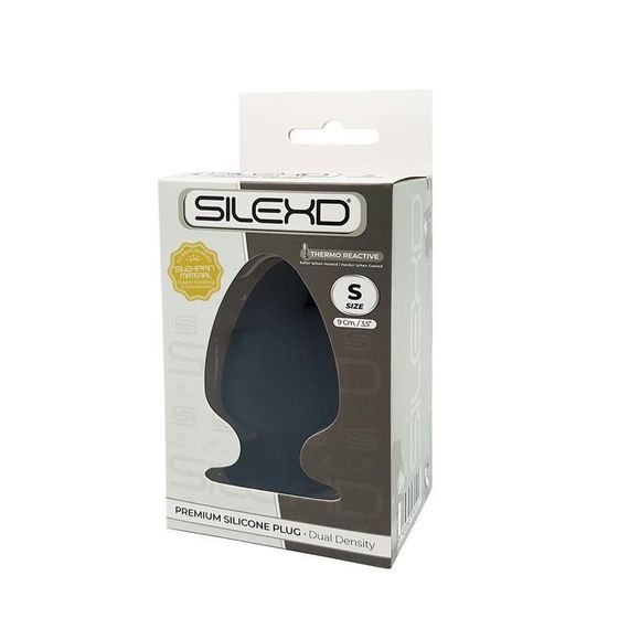 Анальная пробка SilexD (Model 1 size S) двухслойная, силикон+Silexpan, диаметр 5см | Зображення 1