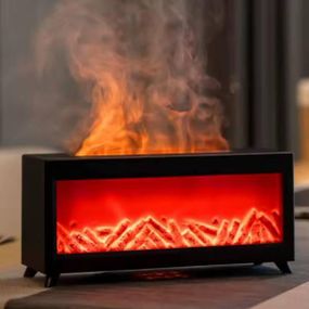 Увлажнитель воздуха Камин с подсветкой 9982 Черный