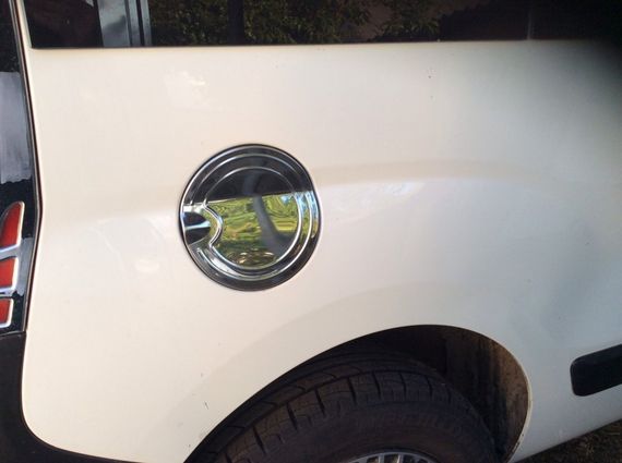 Накладка на лючок бензобака (нерж.) для Fiat Fiorino/Qubo 2008-2024 рр | Зображення 1