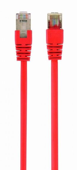 Патч корд Cablexpert PP22-1M/R, FTP, литий,  50u" штекер із фіксатором, 1 м, червоний
