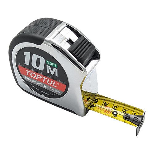 Рулетка професійна 10 м*25 мм TOPTUL IAAE2510 | Зображення 1