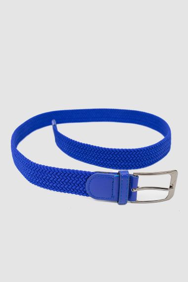 Ремінь унісекс однотонний, колір електрик, 196R35T1W6 | Зображення 2