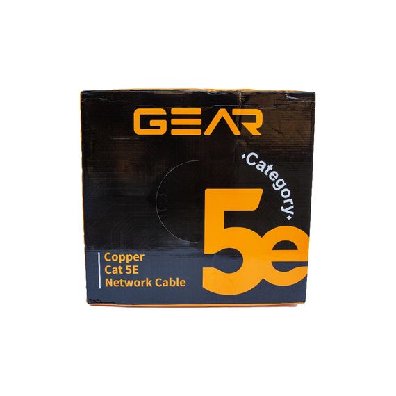 Кабель мережевий UTP 305м, cat.5e, CU, REELEX, 4*2*0,51, PVC, indoor, grey GEAR (GEC-UTPCUR051305) | Зображення 2