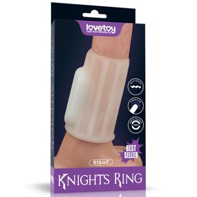 Насадка на член - Vibrating Ridge Knights Ring White