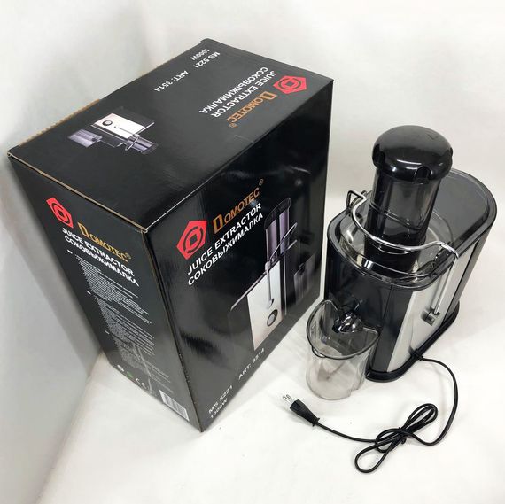 Соковитискач Domotec MS-5221 1000 W, соковитискач універсальний соковитискач електро на склянку | Зображення 9