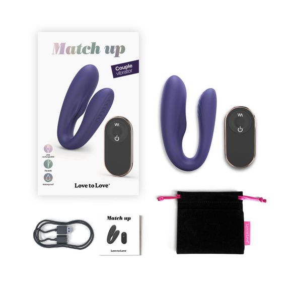 Вібратор для пар із пультом ДК Love To Love MATCH UP - MIDNIGHT INDIGO | Зображення 6