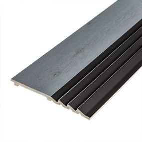 Рейка декоративна PS 2900х160х11мм Сіре дерево з чорним SW-00002149-