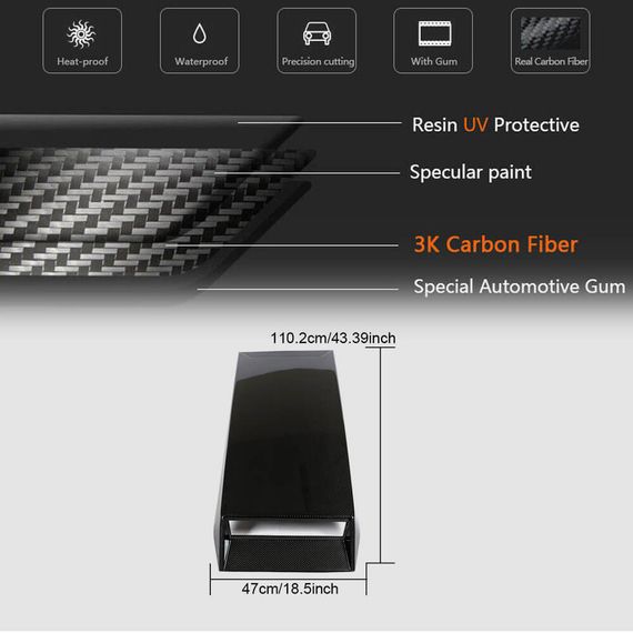 Накладка на крышку багажника (Карбон) для McLaren 540C/570S 2015-2020 гг | Зображення 4