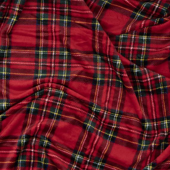 Плед Ardesto Christmas Flannel 160х200см, 100% поліестер, клітинка, червоний (ART0133PB) | Зображення 1
