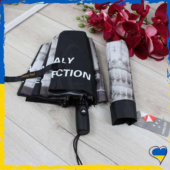 Парасолька жіноча Italy. Антивітер. Парасолька напівавтомат Італія | Зображення 2