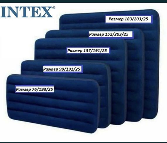 Матрац-інтекс intex 152Х203Х25 комплект | Зображення 2