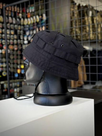 Панама Короткі Поля + Очі Чорний Black | Зображення 3
