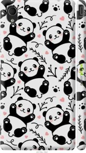 Чохол на Sony Xperia M4 Aqua E2312 Панди "4318m-162-2448"