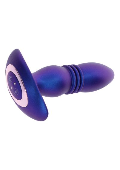 Анальна пробка з вібрацією та фрикціями Toy Joy The Tough, з пультом, синій Sex Aura | Зображення 2