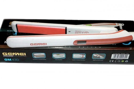 Профессиональный утюжок - выпрямитель Gemei GM-430 42 Вт Щипцы - стайлер с керамическим покрытием | Зображення 2