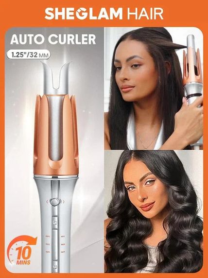 Автоматична плойка для волосся Hair Curler-Bella для локонів і кучерів • Стайлер для завивки волосся Hair Curler Bella з 3 температурними режимами 170–210°C | Зображення 3