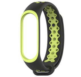 Силіконовий ремінець Primo Perfor Sport для фітнес-браслета Xiaomi Mi Band 3 - Black&Green