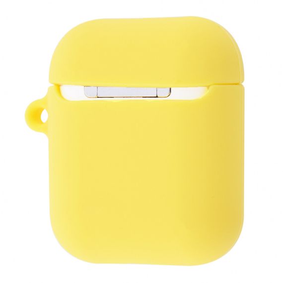 Чохол для AirPods силіконовий з метеликом жовтий EB-68